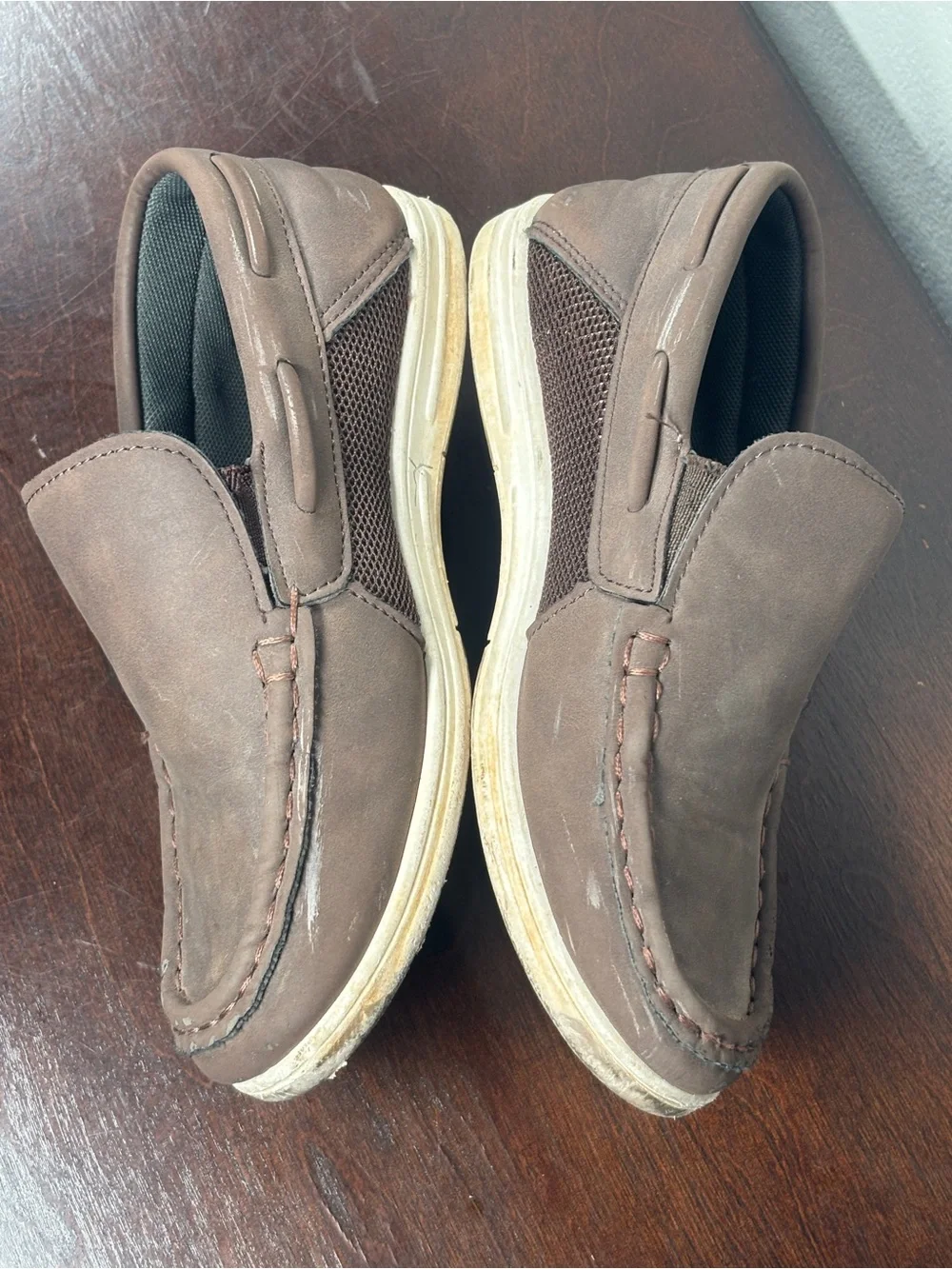 Youth Brown Slip-On Casual Loafers